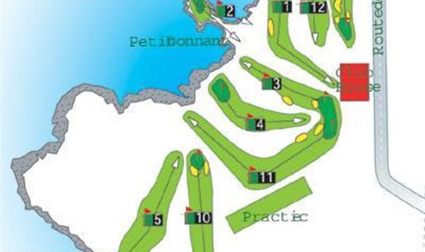 Carte du parcours de Golf